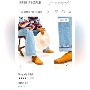 Free People Royale Flat women’s size 6 in color Whiskey